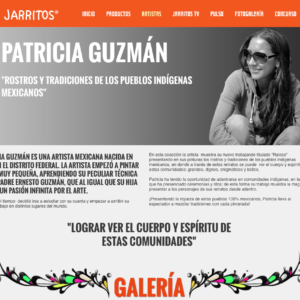 Patricia Guzmán : Rostros y Tradiciones de los Pueblos Indígenas Mexicanos. Mezclando Tradiciones. Jarritos. http://www.jarritos.com.mx/artista/63