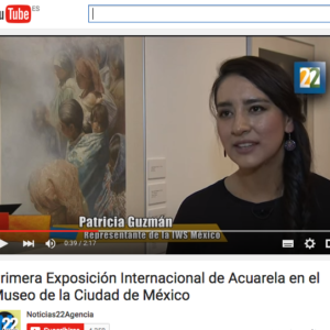 Primera Exposición Internacional de Acuarela en el Museo de la Ciudad de México. https://www.youtube.com/watch?v=xChPMwdRnTQ 