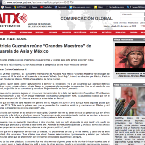 Notimex, Entrevista · Interview. http://www.notimex.gob.mx/acciones/verNota.php?clv=430577