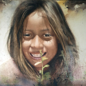 Happiness  · Watercolor, Acuarela transparente · 22" x 30", 56 x 76 cms.