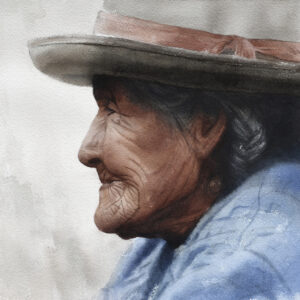 Demo 1, Watercolor · Acuarela.  31 x 41 cms / 12" x 16"